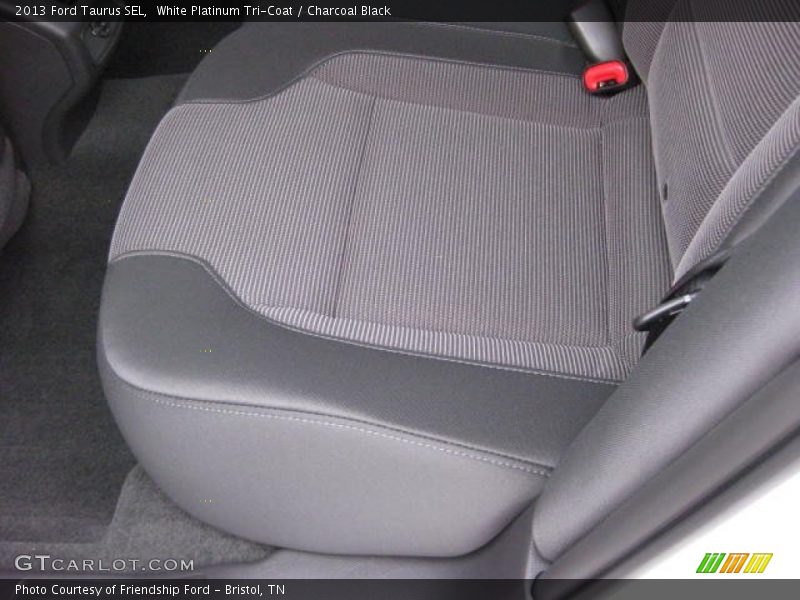 White Platinum Tri-Coat / Charcoal Black 2013 Ford Taurus SEL
