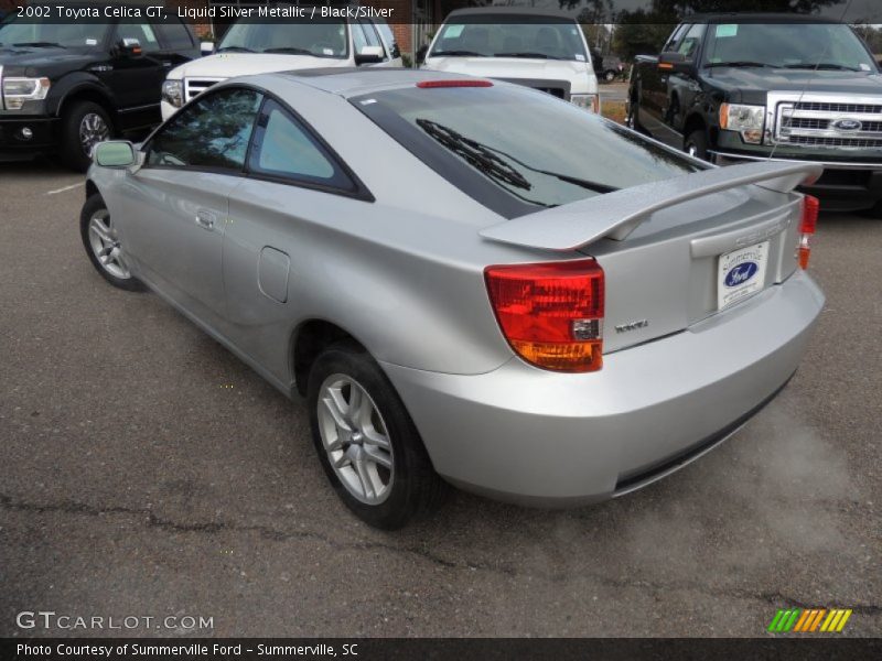 Liquid Silver Metallic / Black/Silver 2002 Toyota Celica GT