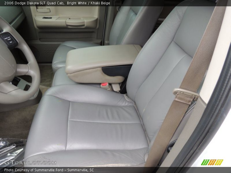 Bright White / Khaki Beige 2006 Dodge Dakota SLT Quad Cab