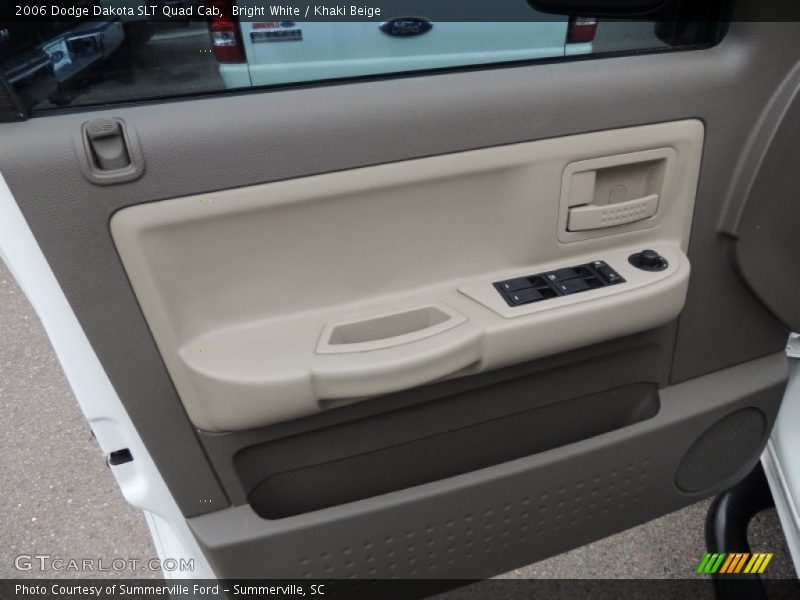 Bright White / Khaki Beige 2006 Dodge Dakota SLT Quad Cab