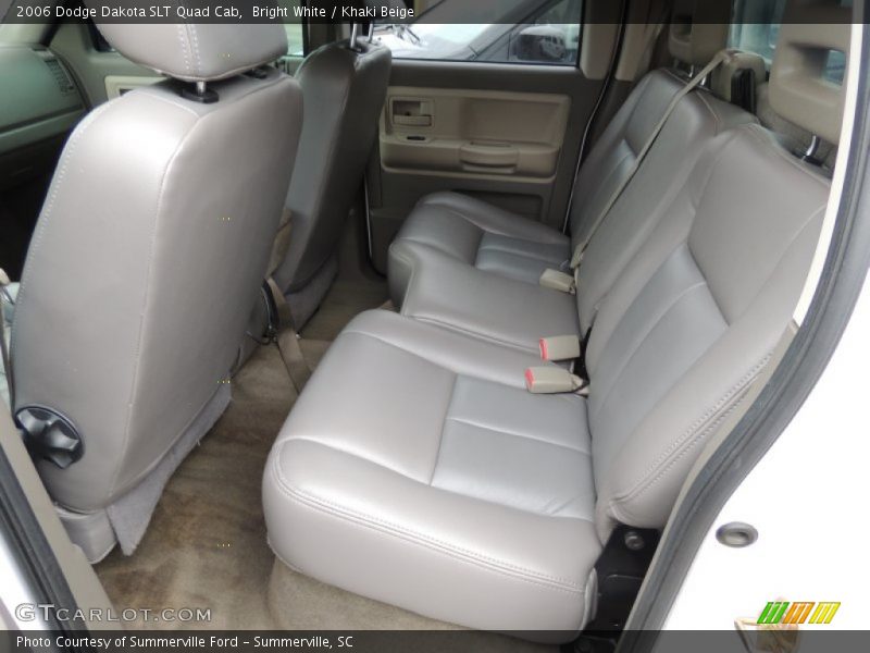 Bright White / Khaki Beige 2006 Dodge Dakota SLT Quad Cab