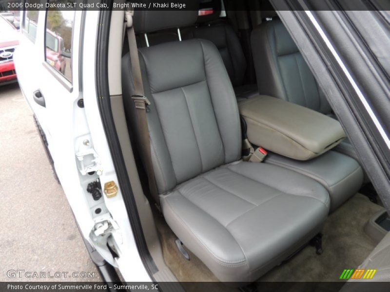 Bright White / Khaki Beige 2006 Dodge Dakota SLT Quad Cab