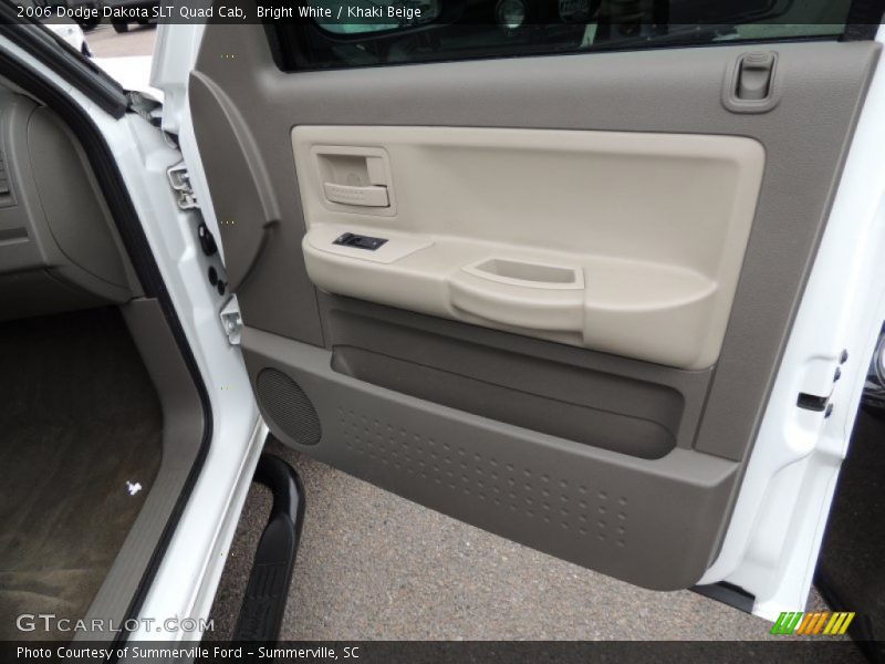 Bright White / Khaki Beige 2006 Dodge Dakota SLT Quad Cab