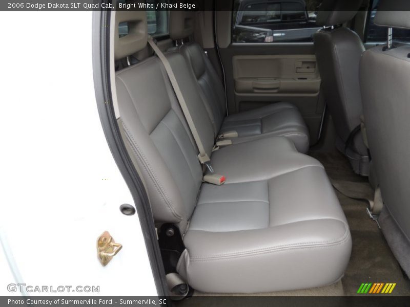 Bright White / Khaki Beige 2006 Dodge Dakota SLT Quad Cab