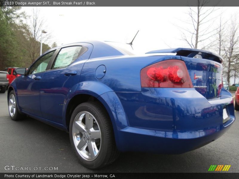 Blue Streak Pearl / Black 2013 Dodge Avenger SXT