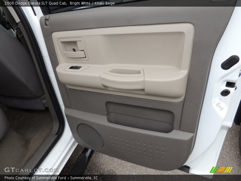 Bright White / Khaki Beige 2006 Dodge Dakota SLT Quad Cab