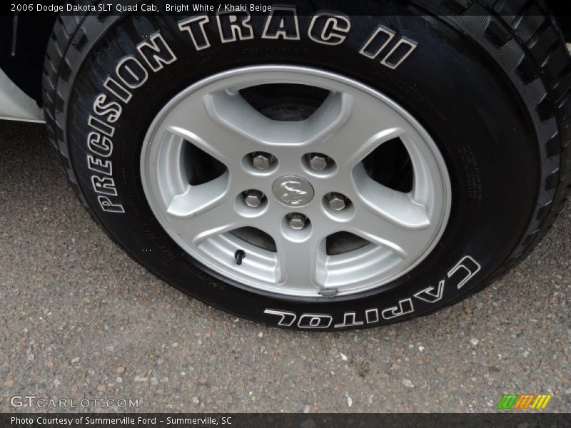 Bright White / Khaki Beige 2006 Dodge Dakota SLT Quad Cab