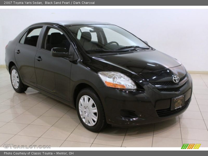 Black Sand Pearl / Dark Charcoal 2007 Toyota Yaris Sedan
