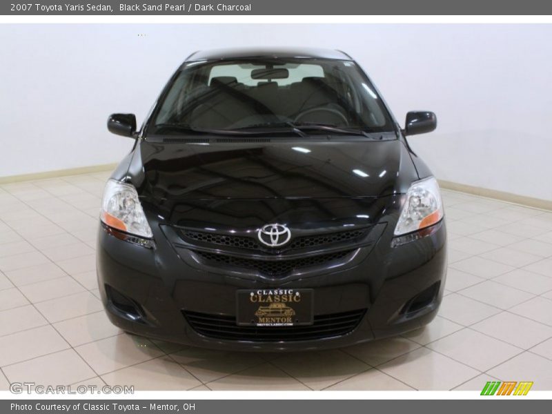 Black Sand Pearl / Dark Charcoal 2007 Toyota Yaris Sedan