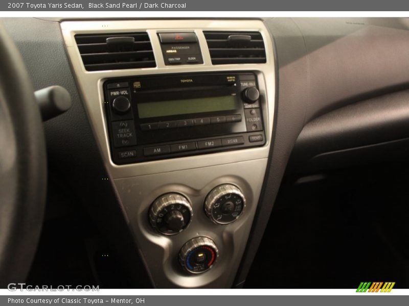 Black Sand Pearl / Dark Charcoal 2007 Toyota Yaris Sedan
