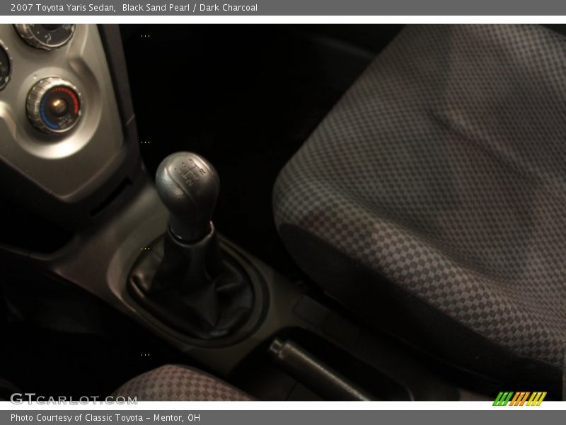 Black Sand Pearl / Dark Charcoal 2007 Toyota Yaris Sedan