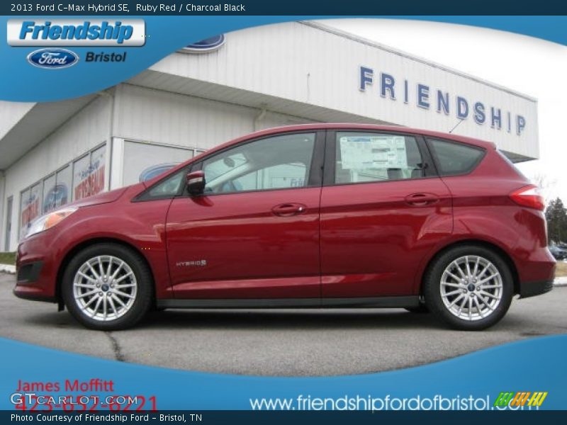 Ruby Red / Charcoal Black 2013 Ford C-Max Hybrid SE