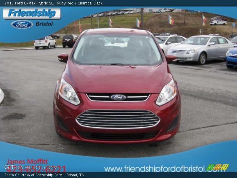 Ruby Red / Charcoal Black 2013 Ford C-Max Hybrid SE