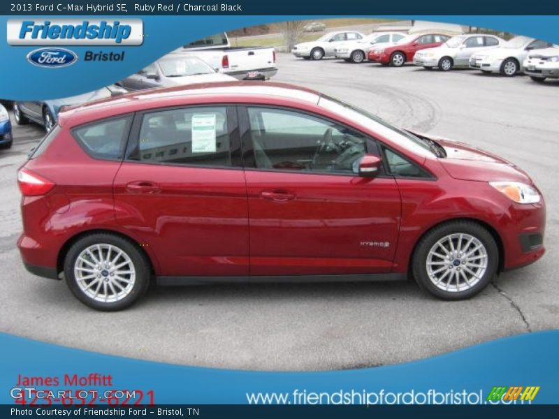 Ruby Red / Charcoal Black 2013 Ford C-Max Hybrid SE