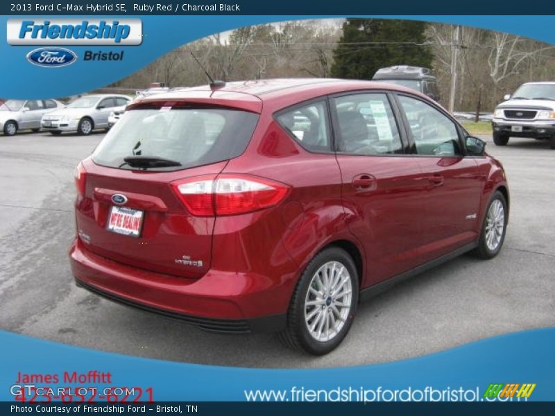 Ruby Red / Charcoal Black 2013 Ford C-Max Hybrid SE