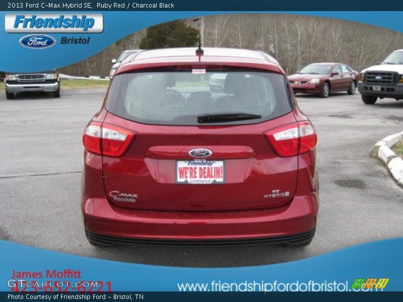 Ruby Red / Charcoal Black 2013 Ford C-Max Hybrid SE