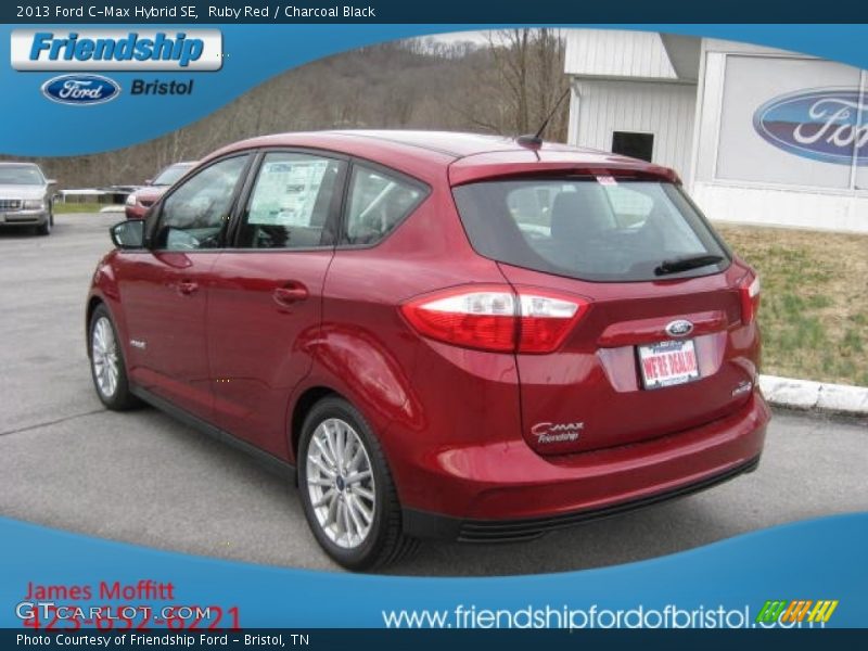 Ruby Red / Charcoal Black 2013 Ford C-Max Hybrid SE