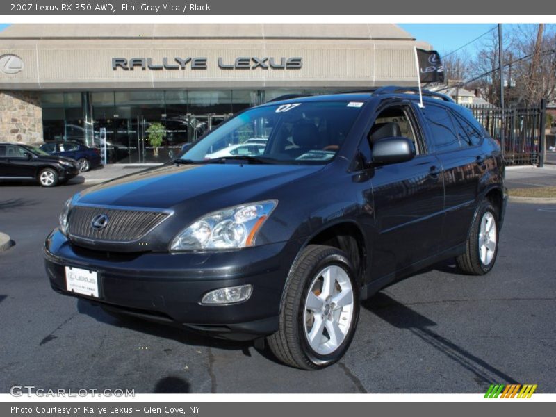 Flint Gray Mica / Black 2007 Lexus RX 350 AWD