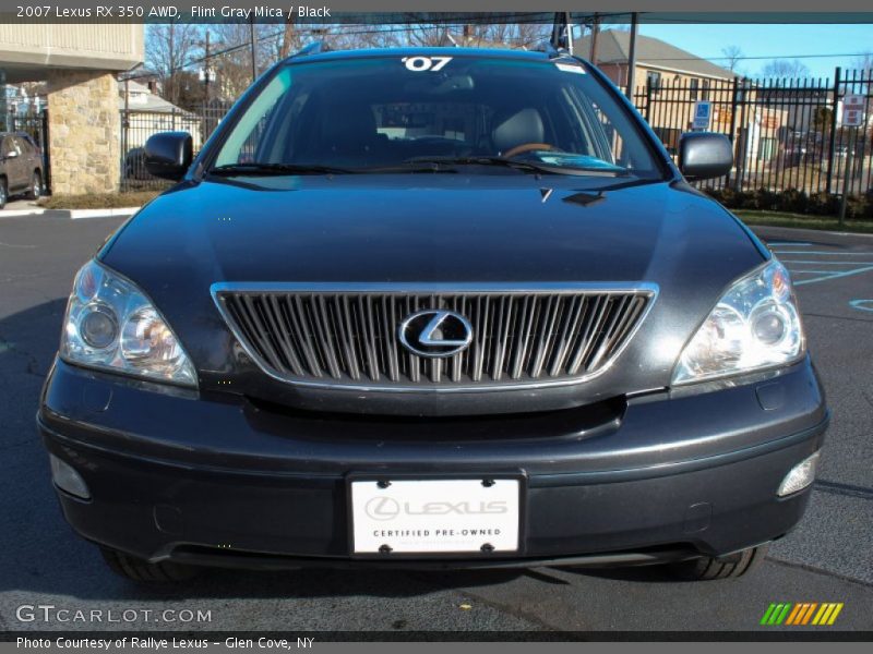 Flint Gray Mica / Black 2007 Lexus RX 350 AWD