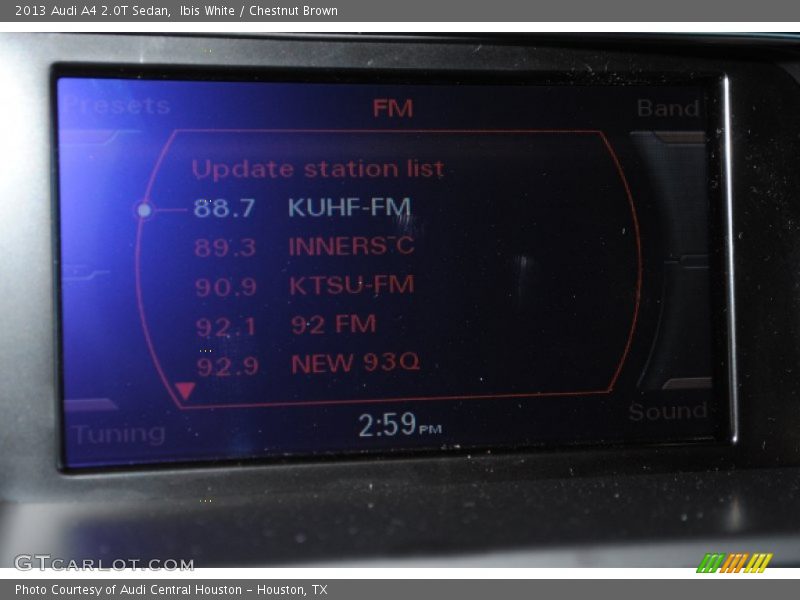 Ibis White / Chestnut Brown 2013 Audi A4 2.0T Sedan