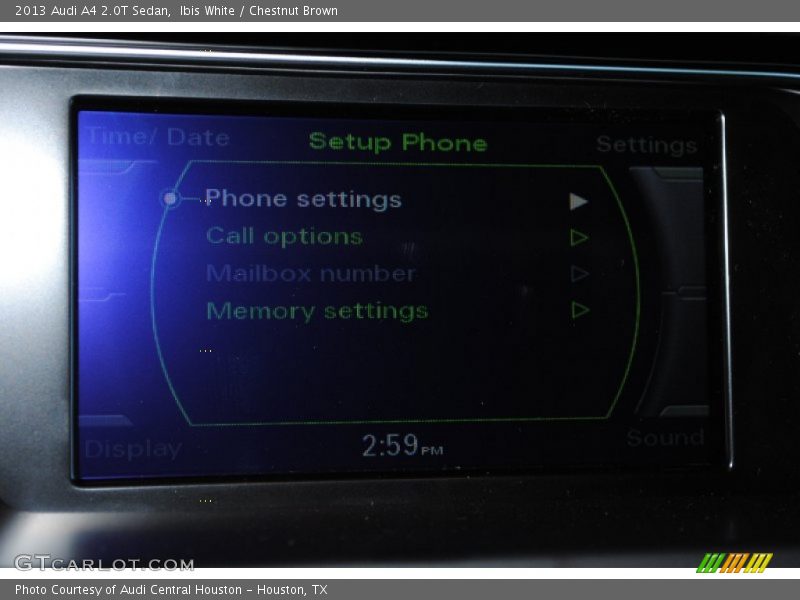 Ibis White / Chestnut Brown 2013 Audi A4 2.0T Sedan