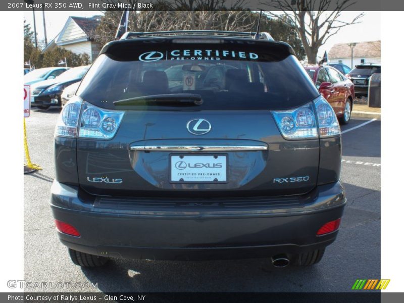 Flint Gray Mica / Black 2007 Lexus RX 350 AWD