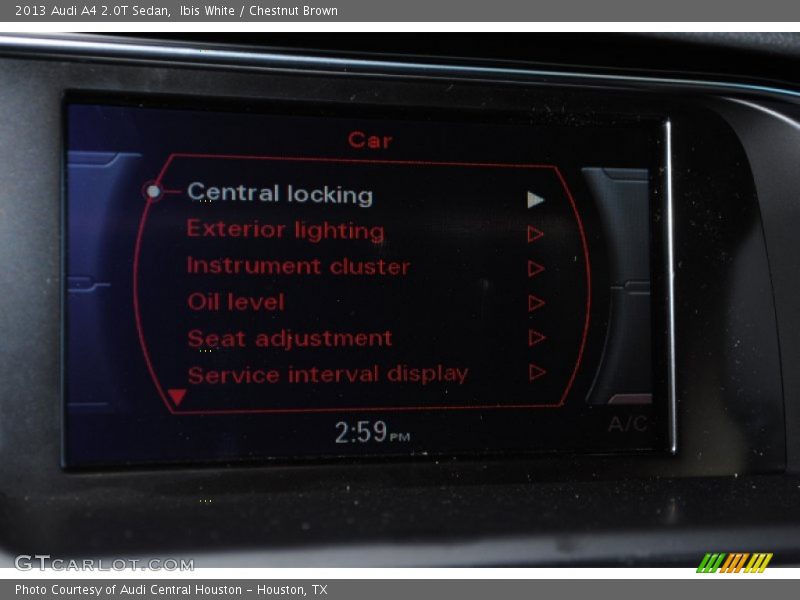 Ibis White / Chestnut Brown 2013 Audi A4 2.0T Sedan