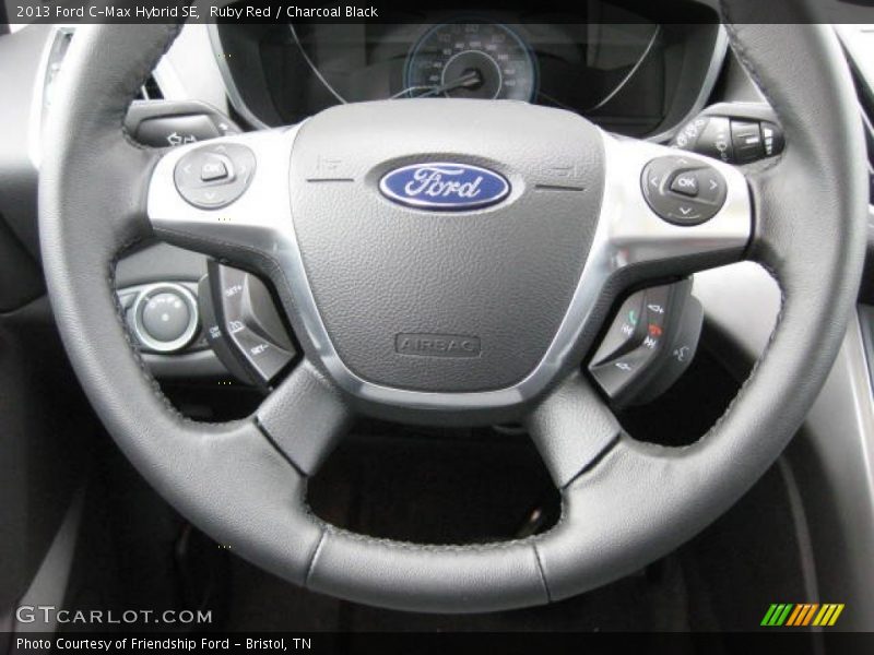 Ruby Red / Charcoal Black 2013 Ford C-Max Hybrid SE