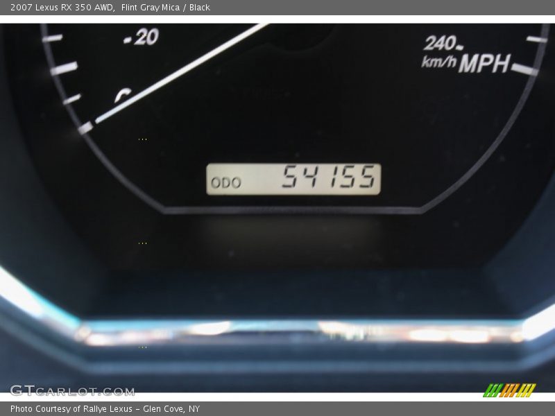 Flint Gray Mica / Black 2007 Lexus RX 350 AWD