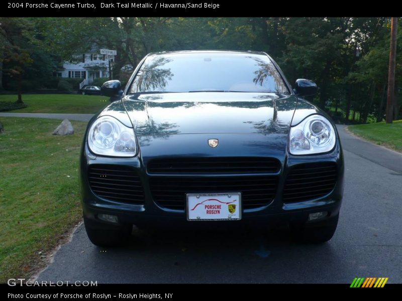Dark Teal Metallic / Havanna/Sand Beige 2004 Porsche Cayenne Turbo