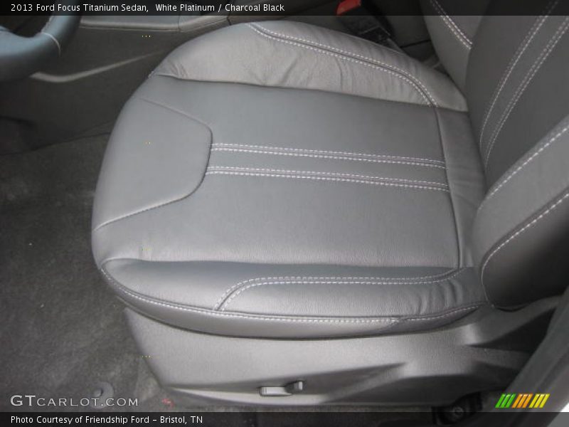White Platinum / Charcoal Black 2013 Ford Focus Titanium Sedan