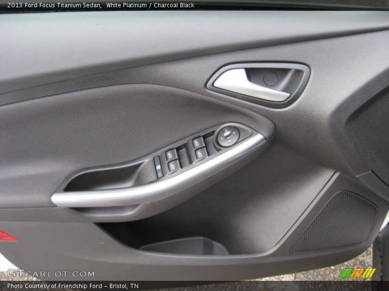 White Platinum / Charcoal Black 2013 Ford Focus Titanium Sedan