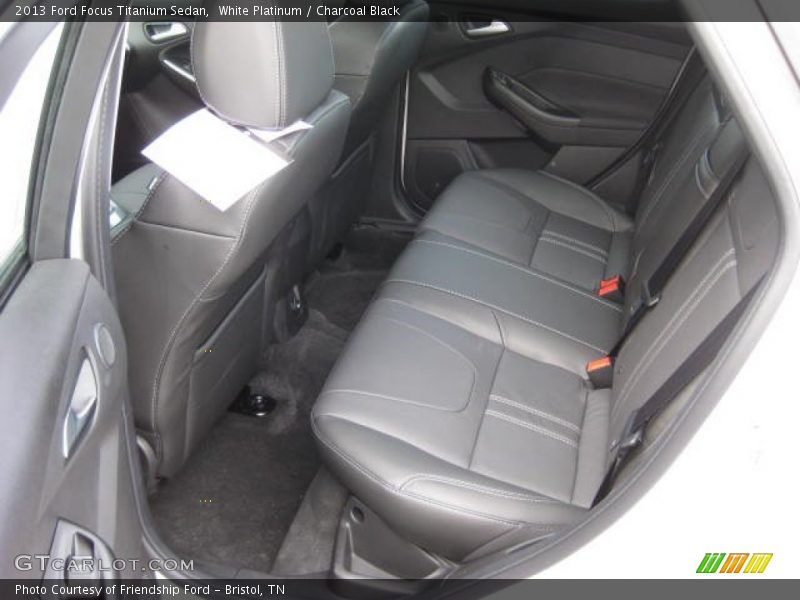 White Platinum / Charcoal Black 2013 Ford Focus Titanium Sedan