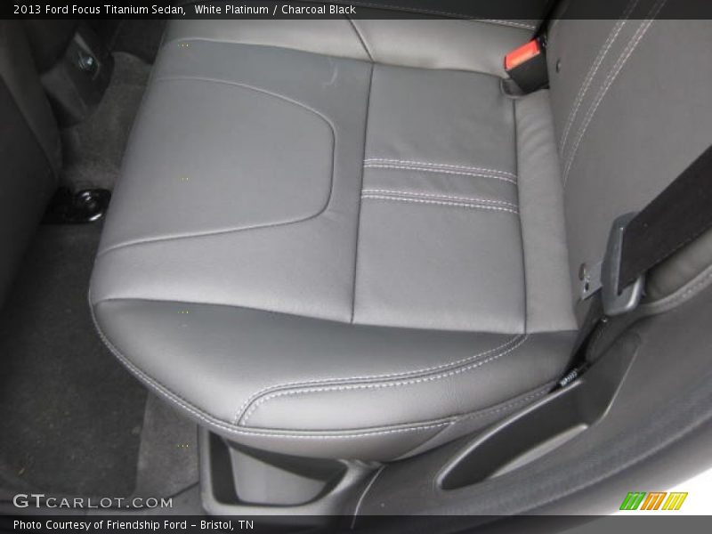 White Platinum / Charcoal Black 2013 Ford Focus Titanium Sedan