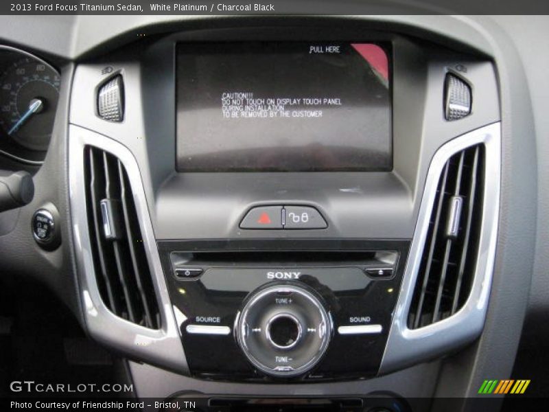 White Platinum / Charcoal Black 2013 Ford Focus Titanium Sedan