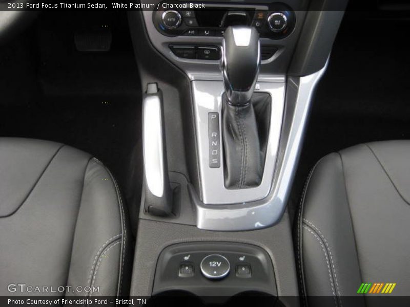 White Platinum / Charcoal Black 2013 Ford Focus Titanium Sedan