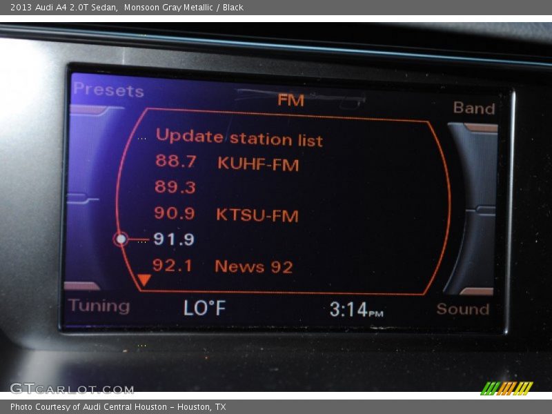 Monsoon Gray Metallic / Black 2013 Audi A4 2.0T Sedan