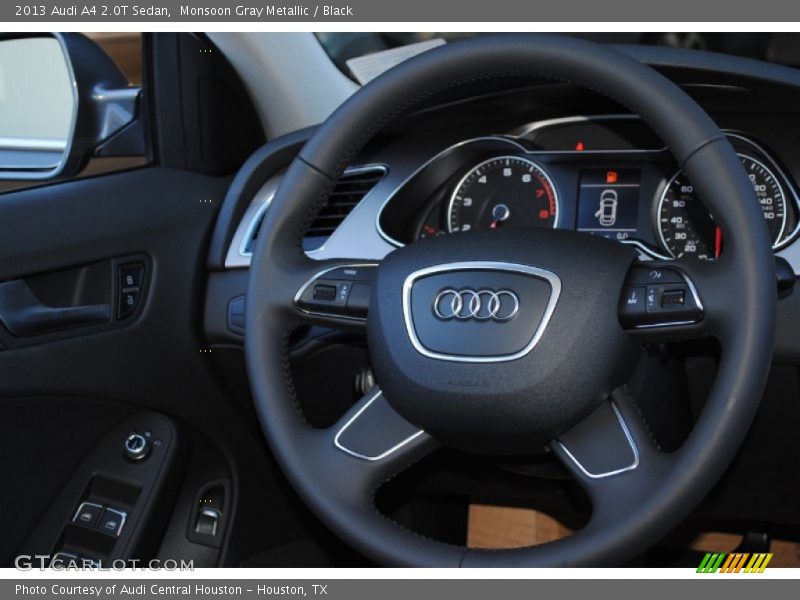 Monsoon Gray Metallic / Black 2013 Audi A4 2.0T Sedan
