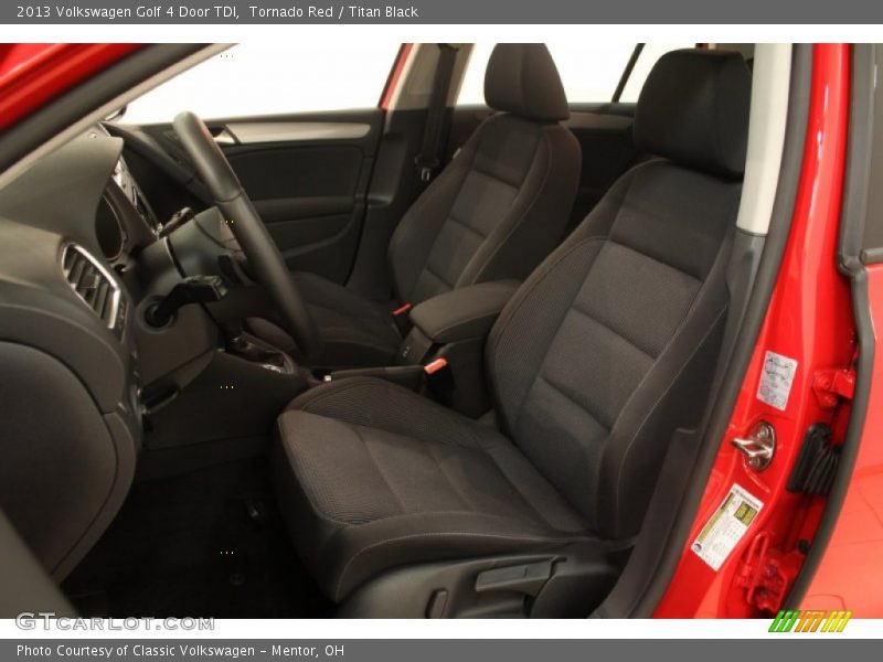 Front Seat of 2013 Golf 4 Door TDI