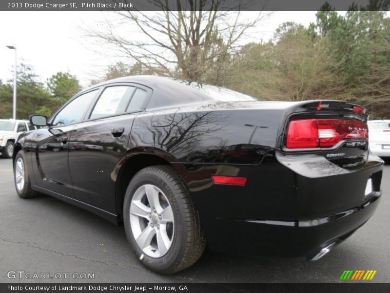 Pitch Black / Black 2013 Dodge Charger SE