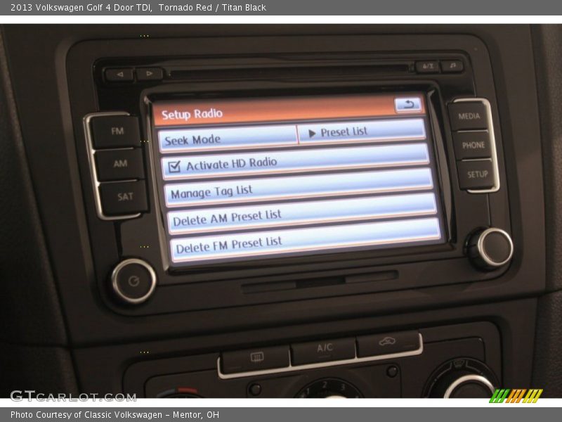 Tornado Red / Titan Black 2013 Volkswagen Golf 4 Door TDI