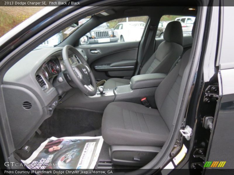 Pitch Black / Black 2013 Dodge Charger SE