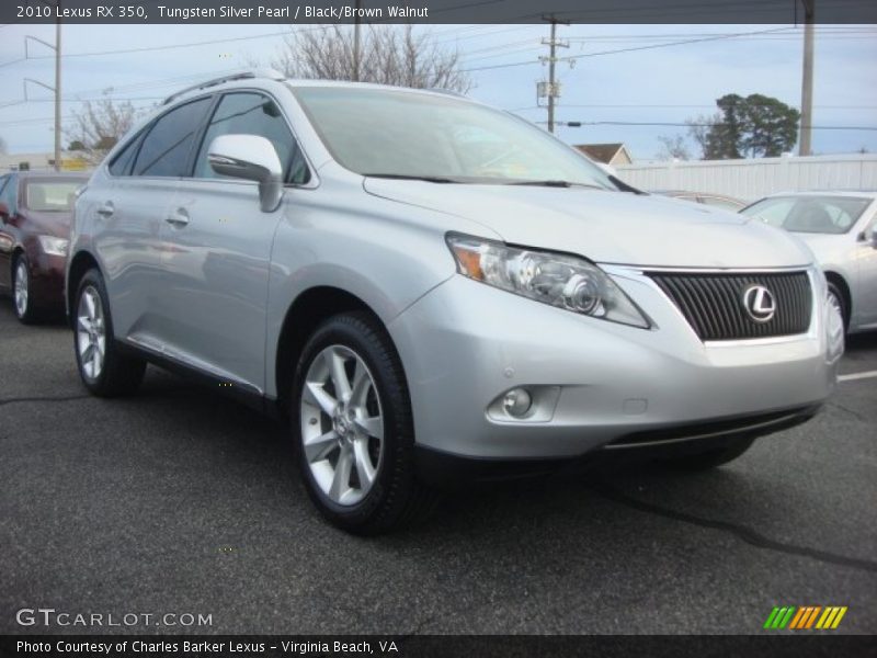 Tungsten Silver Pearl / Black/Brown Walnut 2010 Lexus RX 350
