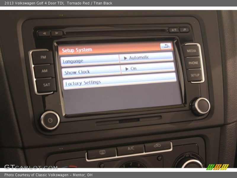 Tornado Red / Titan Black 2013 Volkswagen Golf 4 Door TDI