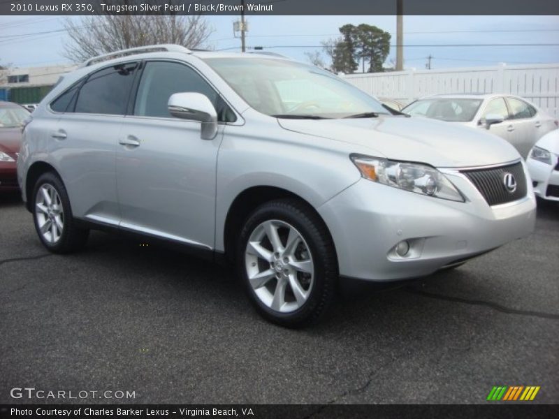 Tungsten Silver Pearl / Black/Brown Walnut 2010 Lexus RX 350