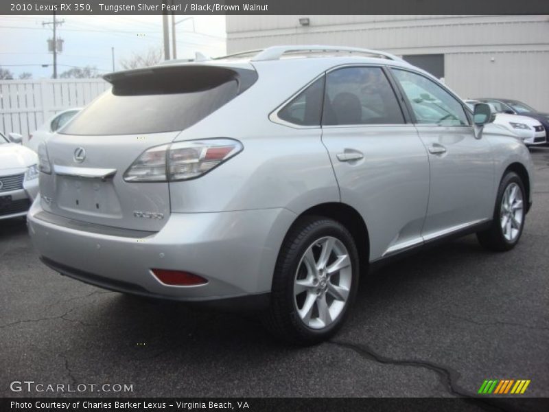 Tungsten Silver Pearl / Black/Brown Walnut 2010 Lexus RX 350