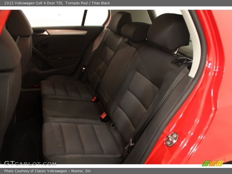 Rear Seat of 2013 Golf 4 Door TDI