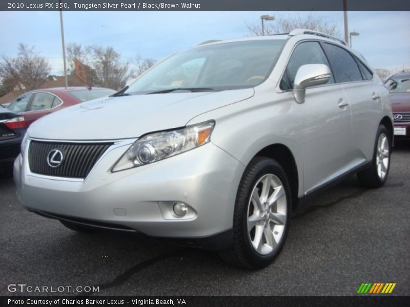 Tungsten Silver Pearl / Black/Brown Walnut 2010 Lexus RX 350