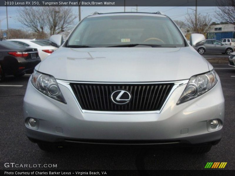 Tungsten Silver Pearl / Black/Brown Walnut 2010 Lexus RX 350