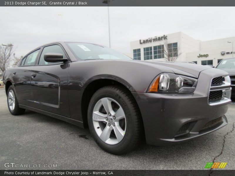 Granite Crystal / Black 2013 Dodge Charger SE